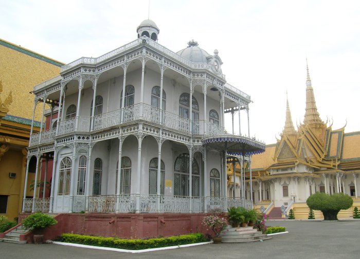 Iron house on the grounds of the Cambodian Royal Palace